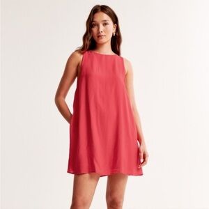 Abercrombie GARNETOpen-Back Trapeze Mini Dress NWT